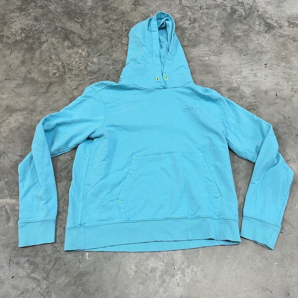 Vineyard Vines Hoodie Shirt Womens Size Med Blue Pullover Whale Logo Long Sleeve